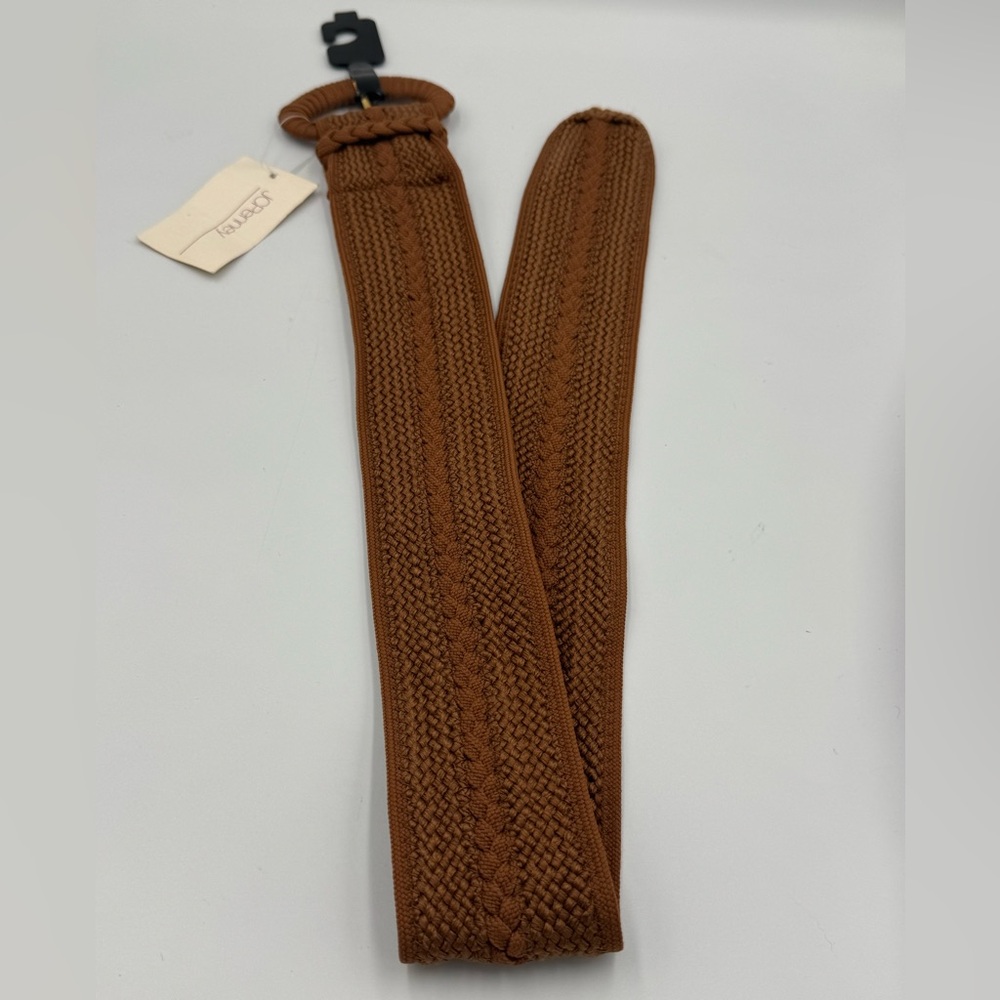 Vintage JCPennys Women’s Brown Woven Belt with Original Tag